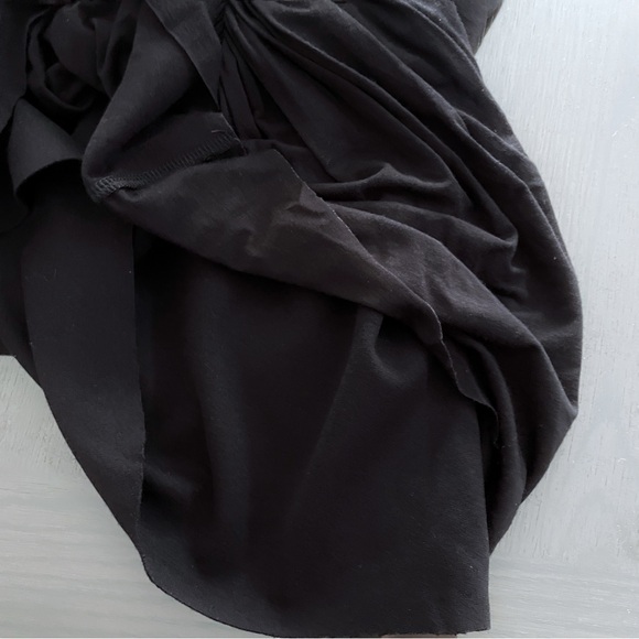 Bailey 44 Faux Leather Scalloped Black Dress, Women Size 2 - Picture 8 of 10